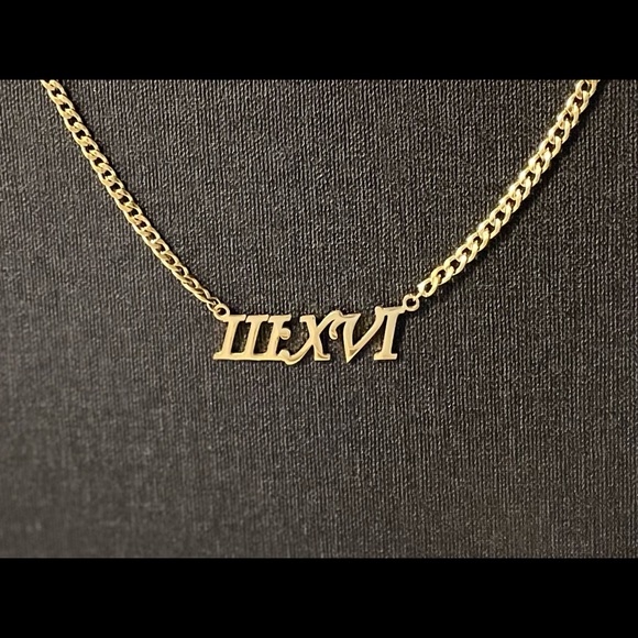 14k Christian Scriptures Nameplate Gold Necklace Jewelry - Picture 1 of 5